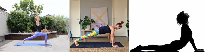 high lunge-plank-cobra